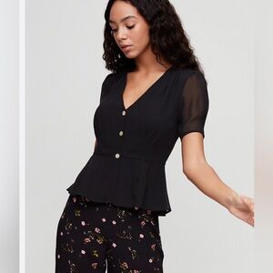 Black, lines Wilfred blouse